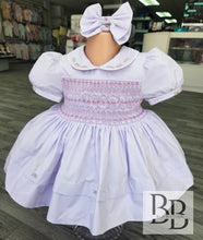 Load image into Gallery viewer, SPD21 - Lilac Smocked dress set