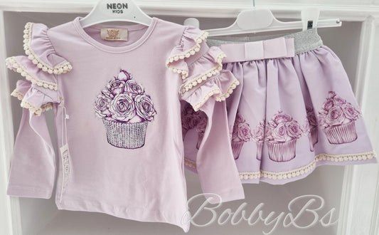 S646 - Lilac Skirt set
