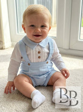 Load image into Gallery viewer, EL231 - Blue Brace cotton short set