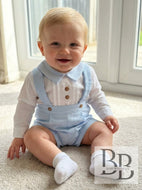 EL231 - Blue Brace cotton short set