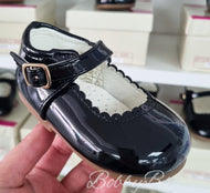 S214 - Black Maryjane Hardsole Shoe