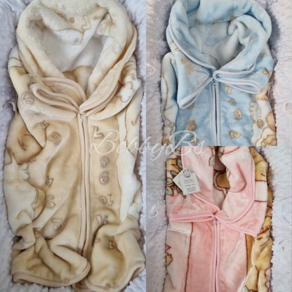 SB112 - Teddy baby blanket wrap