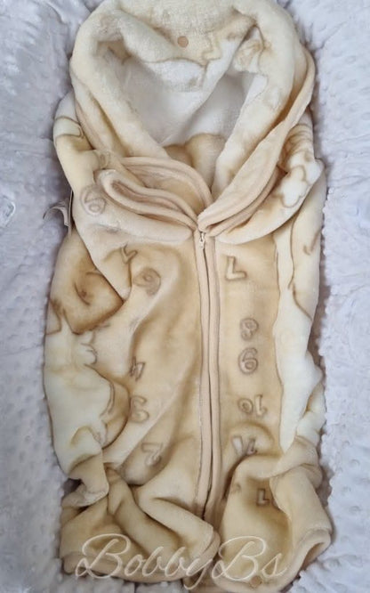 SB112 - Teddy baby blanket wrap