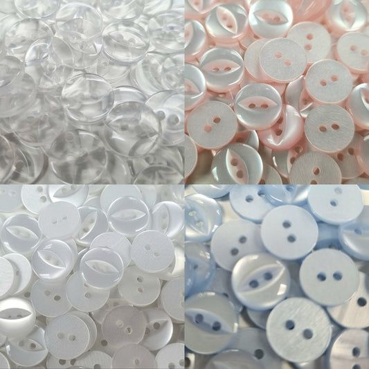 ISB81 - Fisheye cream button (Size 18)