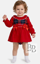 Load image into Gallery viewer, 612RB - Red Tartan dress set
