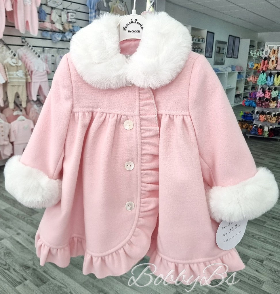 013164 - Sarah Louise Coat & Bonnet in pink