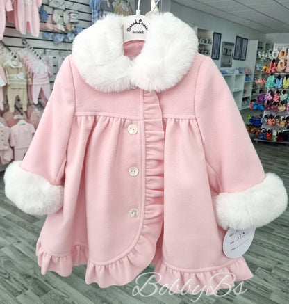 013164 - Sarah Louise Coat & Bonnet in pink
