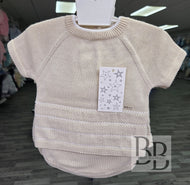 C8126 - Beige Knitted two piece set