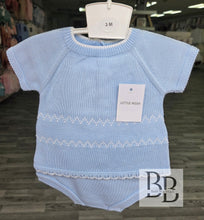 Load image into Gallery viewer, 1107  - Baby Blue Fine Knit Two Piece Set