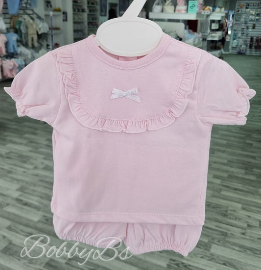 MOD618 - Pink Cotton short set