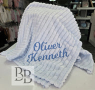 SB112 -  Personalised Waffle Baby Blanket