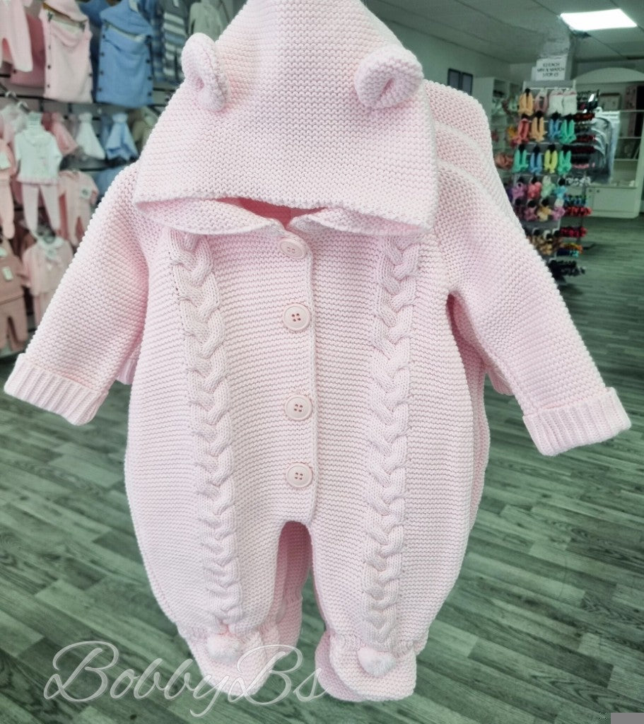 4194 - Pink Cable pramsuit
