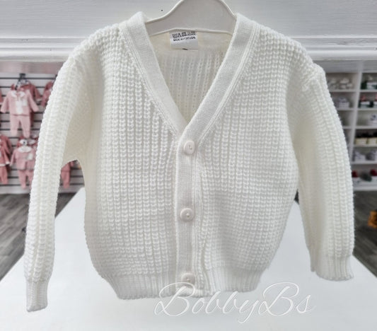 5338 - White VNeck Cardigan