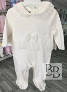 483774 - Ivory Cotton Babygrow