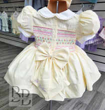 Load image into Gallery viewer, LSBF1 - Lemon smocked dress set