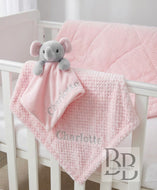 014 - Pink Personalised Blanket & Comforter set