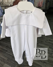 Load image into Gallery viewer, SG125 - White Unisex Cotton Babygrow