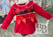 Load image into Gallery viewer, 612RB - Red Tartan dress set