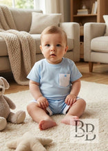 Load image into Gallery viewer, K5 - Boys Blue cotton short set