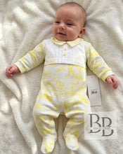 Load image into Gallery viewer, LSB3- Lemon  Safari babygrow