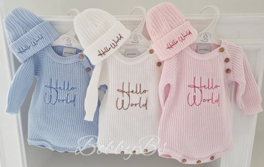 A5405 - Hello World Romper set