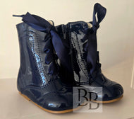 ISABELLE -NAVY Spanish Hardsole Boot