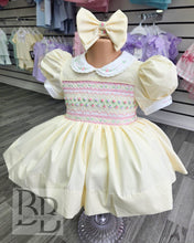 Load image into Gallery viewer, LSBF1 - Lemon smocked dress set