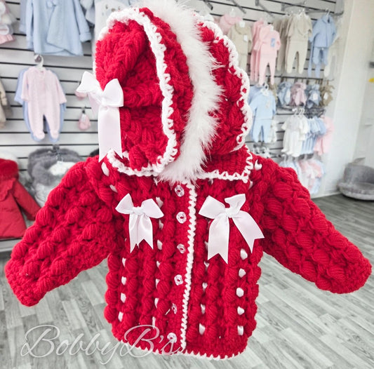 NCWP63 - Red & White Crochet set