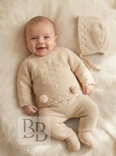 Load image into Gallery viewer, C1003 - Beige Three piece knitted trouser set