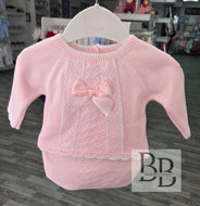 TILDA -  Pink knitted trouser set