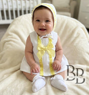 SG22 - White & Lemon Dress set