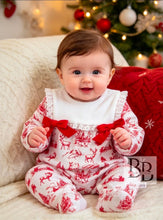 Load image into Gallery viewer, GCB1 - Red Christmas Bow Babygrow