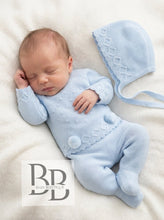 Load image into Gallery viewer, C1003 - Blue Three piece knitted trouser set