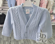 AA003 - Blue cable knitted cardigan