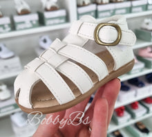 Load image into Gallery viewer, VICTOR - White Hardsole Sandal