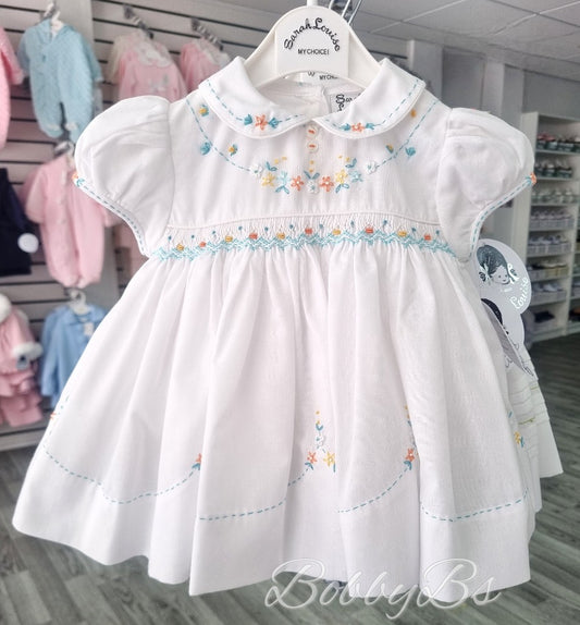 013662 - Sarah Louise floral smocked dress
