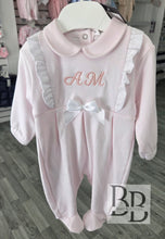 Load image into Gallery viewer, LBS26/1 -  Pink Cotton Frilled Babygrow