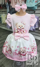 Load image into Gallery viewer, YG41- Teddy Bow Frilled Skirt set