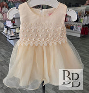 6050 - Cream Diamante Special Occasion dress