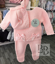 Load image into Gallery viewer, C1003- Double Bow luxury knitted set