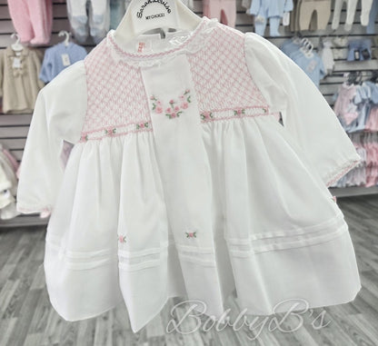 C7002 - White & Pink Sarah Louise dress