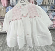 Load image into Gallery viewer, C7002 - White &amp; Pink Sarah Louise dress