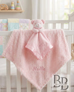 011 - Pink Personalised Blanket & Comforter set