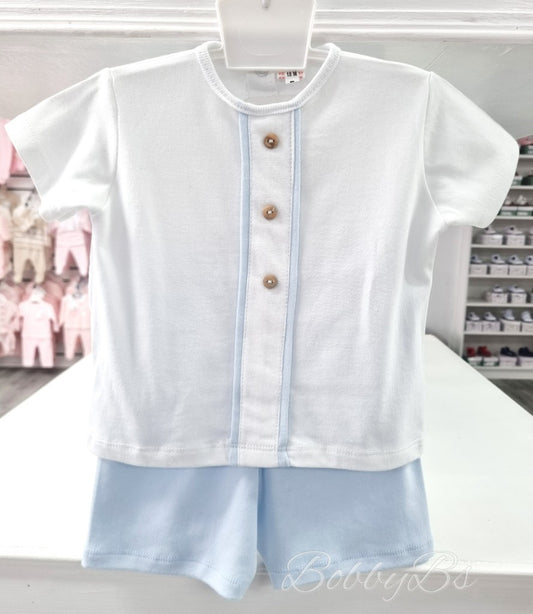 MOD63 - Blue cotton short set