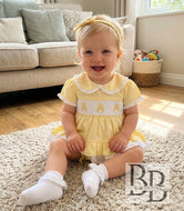 7201 - Lemon Smock dress set