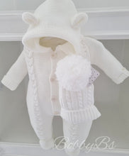 Load image into Gallery viewer, 4194 - White Cable pramsuit