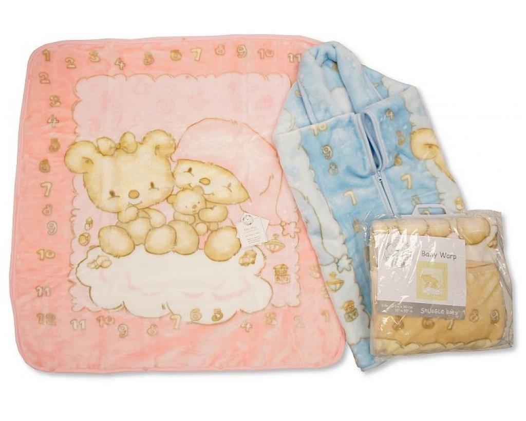 SB112 - Teddy baby blanket wrap