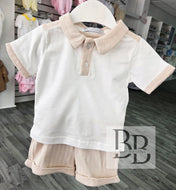 471806 - Beige T-shirt & Short set