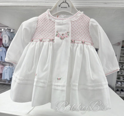 C7002 - White & Pink Sarah Louise dress