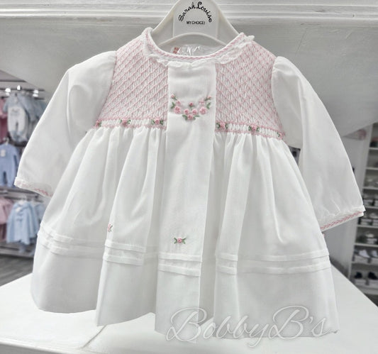 C7002 - White & Pink Sarah Louise dress